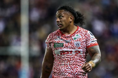 Tesi Niu of Leigh Leopards during the Betfred Super League play-off Eliminator 1 match Leigh Leopards vs Wakefield Trinity at Progress With Unity Stadium, Leigh, United Kingdom, 26th September 2025 