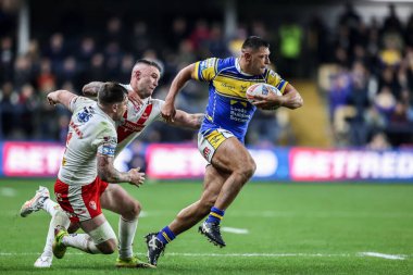 Leeds Rhinos 'tan Ryan Hall, 27 Eylül 2025' te Headingley Stadyumu 'nda oynanan Betfred Süper Lig eleme maçı 1.