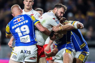 St. Helens takımından Alex Walmsley, 27 Eylül 2025 'te Headingley Stadyumu, Leeds, İngiltere' de oynanan Betfred Süper Lig eleme maçı 1.