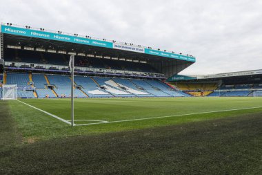 Elland Road 'un, 27 Eylül 2025' te İngiltere 'nin Leeds Road kentinde oynanan Premier League maçı öncesinde Leeds United ve Bournemouth maçına genel bir bakış.