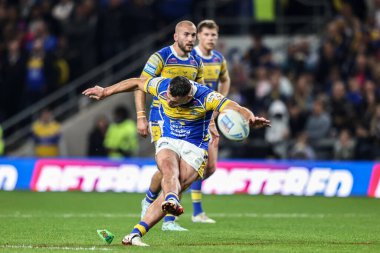 Leeds Rhinos 'tan Jake Connor, 27 Eylül 2025' te Headingley Stadyumu, Leeds, İngiltere 'de oynanan Betfred Süper Lig eleme maçı 1.
