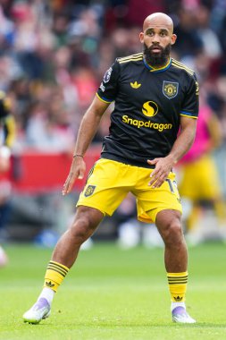 Manchester United 'dan Bryan Mbeumo Premier League maçı sırasında Brentford Manchester United' a karşı Gtech Community Stadyumu, Londra, Birleşik Krallık, 27 Eylül 2025 
