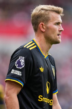 Premier Lig karşılaşmasında Manchester United 'tan Matthijs De Ligt, Brentford Manchester United' a karşı Gtech Community Stadyumu, Londra, Birleşik Krallık, 27 Eylül 2025 