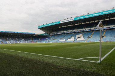 Elland Road 'un, 27 Eylül 2025' te İngiltere 'nin Leeds Road kentinde oynanan Premier League maçı öncesinde Leeds United ve Bournemouth maçına genel bir bakış.