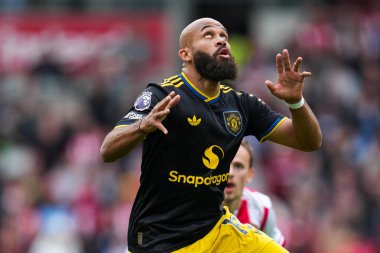 Manchester United 'dan Bryan Mbeumo Premier League maçı sırasında Brentford Manchester United' a karşı Gtech Community Stadyumu, Londra, Birleşik Krallık, 27 Eylül 2025 