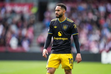 Manchester United takımından Matheus Cunha Premier League maçında Brentford Manchester United 'a karşı Gtech Community Stadyumu, Londra, Birleşik Krallık, 27 Eylül 2025  