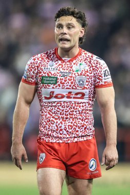 Lachlan Lam of Leigh Leopards during the Betfred Super League play-off Eliminator 1 match Leigh Leopards vs Wakefield Trinity at Progress With Unity Stadium, Leigh, United Kingdom, 26th September 2025