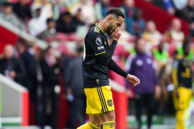 Manchester United takımından Matheus Cunha Premier League maçında Brentford Manchester United 'a karşı Gtech Community Stadyumu, Londra, Birleşik Krallık, 27 Eylül 2025 