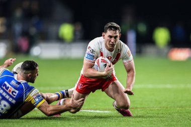 St. Helens 'ten Matt Whitley, 27 Eylül 2025' te Headingley Stadyumu, Leeds, İngiltere 'de oynanan Betfred Süper Lig eleme maçı 1.