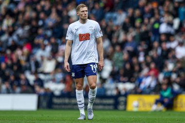 Preston North End 'den Lewis Gibson 27 Eylül 2025' te İngiltere 'nin Deepdale kentinde Preston North End' e karşı oynanan Gökyüzü İddia Şampiyonası maçında 