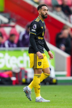 Manchester United takımından Matheus Cunha Premier League maçında Brentford Manchester United 'a karşı Gtech Community Stadyumu, Londra, Birleşik Krallık, 27 Eylül 2025 