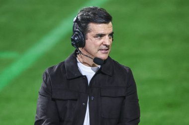 Brian Carney, Sky Sports Rugby League presenter during the Betfred Super League play-off Eliminator 1 match Leigh Leopards vs Wakefield Trinity at Progress With Unity Stadium, Leigh, United Kingdom, 26th September 2025