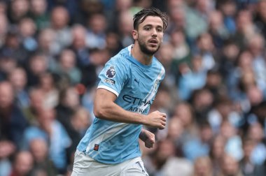 Manchester City - Burnley Premier League maçı sırasında Manchester City maçında Nico Gonzalez, Etihad Stadyumu, Manchester, İngiltere, 27 Eylül 2025 