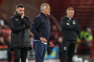 Chris Wilder, Sheffield United 'ın 30 Eylül 2025' te Bramall Lane, Sheffield, İngiltere 'de oynanan Sheffield United-Southampton maçındaki teknik direktörü.