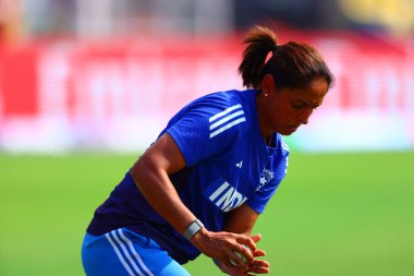 Harmanpreet Kaur (Captain) of India pre match practice session during the ICC Women's World Cup India Women v Sri Lanka Women at ACA Barsapara Cricket Stadium, Guwahati, India, 30th September 2025