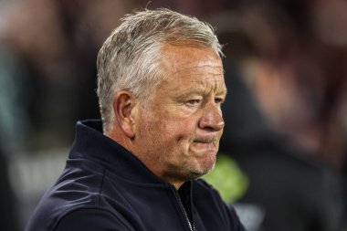 Chris Wilder, Sheffield United 'ın 30 Eylül 2025' te Bramall Lane, Sheffield, İngiltere 'de oynanan Sheffield United-Southampton maçındaki teknik direktörü.