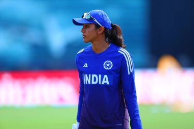 Smriti Mandhana of India pre match practice session during the ICC Women's World Cup India Women v Sri Lanka Women at ACA Barsapara Cricket Stadium, Guwahati, India, 30th September 2025 
