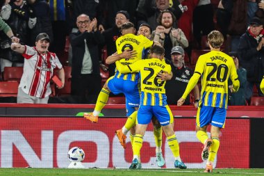 Southampton 'dan Ross Stewart, 30 Eylül 2025' te Bramall Lane, Sheffield, İngiltere 'de oynanan ve Sheffield United' ın Southampton 'a karşı oynadığı Sky Bet Şampiyonası maçında 1-2 kazanma golünü kutluyor.