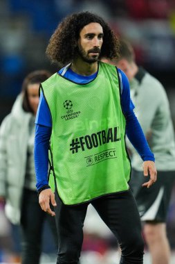 Chelsea 'den Marc Cucurella, UEFA Şampiyonlar Ligi karşılaşması öncesinde Chelsea - Benfica Stamford Bridge, Londra, İngiltere, 30 Eylül 2025