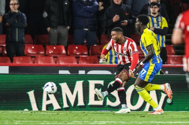 Sheffield United takımından Tyrese Campbell 30 Eylül 2025 'te Bramall Lane, Sheffield, İngiltere' de oynanan Sheffield United-Southampton maçında 1-0 berabere kaldı.