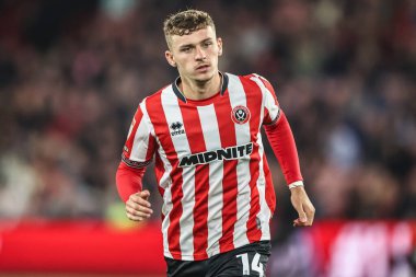 Sheffield United takımından Harrison Burrows 30 Eylül 2025 'te Sheffield United ile Southampton arasında oynanan maçta Sheffield Lane, Sheffield, İngiltere