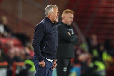 Chris Wilder, Sheffield United 'ın 30 Eylül 2025' te Bramall Lane, Sheffield, İngiltere 'de oynanan Sheffield United-Southampton maçındaki teknik direktörü.