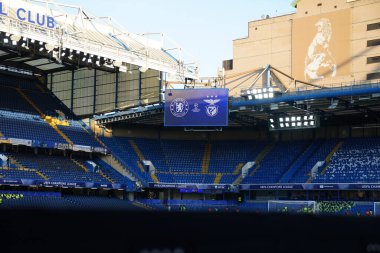 UEFA Şampiyonlar Ligi karşılaşması öncesinde Stamford Köprüsü genel görünümü Chelsea - Benfica Stamford Bridge, Londra, İngiltere, 30 Eylül 2025