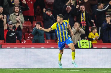 Southampton 'dan Ross Stewart, 30 Eylül 2025' te Bramall Lane, Sheffield, İngiltere 'de oynanan ve Sheffield United ile Southampton arasındaki Sky Bet Şampiyonası' nda 1-1 'lik galibiyetini kutluyor.