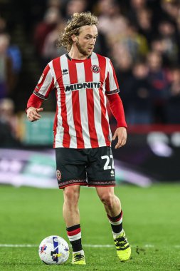 Sheffield United takımından Tom Davies 30 Eylül 2025 'te Sheffield United ile Southampton arasında oynanan maçta Sheffield Lane, Sheffield, Birleşik Krallık