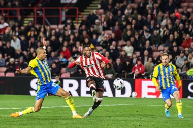 Sheffield United takımından Tyrese Campbell 30 Eylül 2025 'te Bramall Lane, Sheffield, İngiltere' de Sheffield United ile Southampton arasındaki Sky Bet Şampiyonası maçında gol attı.