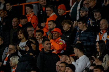Blackpool fans during the Sky Bet League 1 match Blackpool vs Luton Town at Bloomfield Road, Blackpool, United Kingdom, 30th September 2025 