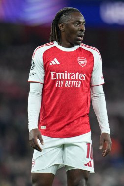 Arsenal 'den Eberechi Eze UEFA Şampiyonlar Ligi karşılaşmasında Arsenal, Olympiakos FC' ye karşı Emirates Stadyumu, Londra, 1 Ekim 2025 