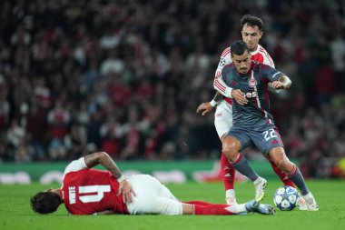 UEFA Şampiyonlar Ligi maçı Arsenal, Olympiakos FC 'ye karşı Emirates Stadyumu, Londra, 1 Ekim 2025 