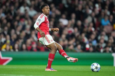 Arsenal 'den Myles Lewis-Skelly UEFA Şampiyonlar Ligi karşılaşmasında Arsenal, Olympiakos FC' ye karşı Emirates Stadyumu, Londra, 1 Ekim 2025 