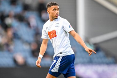 Preston North End Sky Bet Şampiyonası 'nda Lewis Dobbin Preston North End - Charlton Athletic maçında 4 Ekim 2025 Deepdale, Preston, İngiltere 