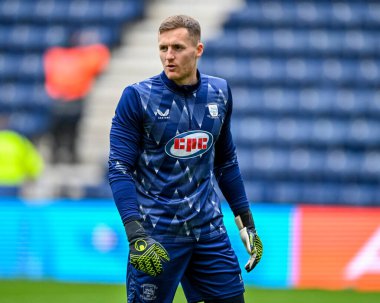 Preston North End Sky Bet Şampiyonası 'nda Jack Walton Preston North End' e karşı Deepdale, Preston, Birleşik Krallık 'ta 4 Ekim 2025 