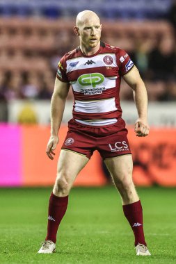 Wigan Warriors 'dan Liam Farrell, Betfred Süper Lig Yarı Finali Wigan Warriors - Leigh Leopards maçında Wigan Stadyumu, Wigan, İngiltere' de 3 Ekim 2025