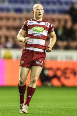 Wigan Warriors 'dan Liam Farrell, Betfred Süper Lig Yarı Finali Wigan Warriors - Leigh Leopards maçında Wigan Stadyumu, Wigan, İngiltere' de 3 Ekim 2025