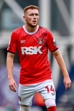 Charlton Athletic takımından Sonny Carey, 4 Ekim 2025 'te İngiltere' nin Deepdale kentinde Preston North End - Charlton Athletic maçında 