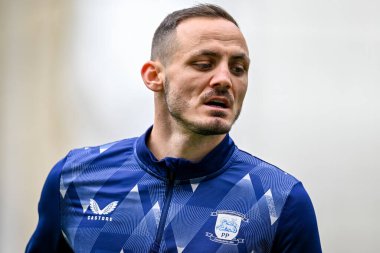 Preston North End 'den Andrija Vukcevik Gökyüzü İddia Şampiyonası' nda Preston North End, Deepdale, Preston, Birleşik Krallık 'ta Charlton Athletic' e karşı 4 Ekim 2025 
