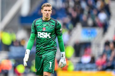 Charlton Athletic takımından Thomas Kaminski 4 Ekim 2025 'te İngiltere' nin Deepdale kentinde Preston North End - Charlton Athletic maçında 