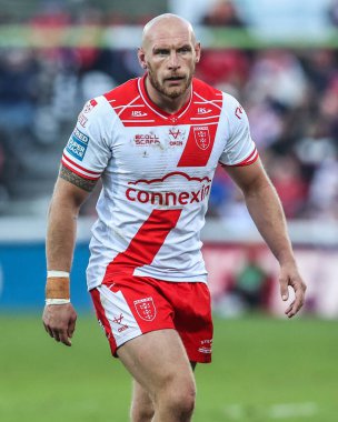 Hull KR 'dan Dean Hadley, Betfred Süper Lig Yarı Finali 2 maçında Hull KR, Sewell Group Craven Park' ta St Helens 'e karşı, Kingston üzerine Hull, İngiltere, 3 Ekim 2025