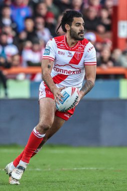 Hull KR takımının Tyrone May 'i Betfred Süper Lig yarı final 2 maçında Hull KR ile St Helens arasında oynanan Sewell Group Craven Park, Kingston üzerine Hull, İngiltere, 3 Ekim 2025