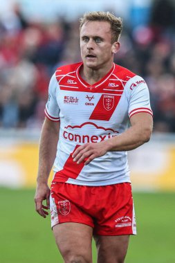Hull KR 'dan Jez Litten, Betfred Süper Lig Yarı Final 2 karşılaşmasında Hull KR, Sewell Group Craven Park' ta St Helens 'e karşı, Kingston üzerine Hull, İngiltere, 3 Ekim 2025
