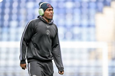Charlton Athletic takımından Karoy Anderson 4 Ekim 2025 'te İngiltere' nin Deepdale kentinde Preston North End - Charlton Athletic maçında 