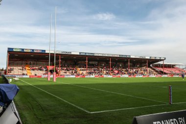 Sewell Group Craven Parkı 'nın genel görünümü Betfred Süper Lig Yarı Final 2 öncesinde Hull KR, St Helens' e karşı Sewell Group Craven Park, Kingston on Hull, Birleşik Krallık, 3 Ekim 2025