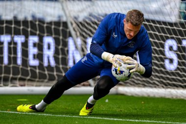 Preston North End Sky Bet Şampiyonası 'nda Daniel Iversen Preston North End' e karşı Deepdale, Preston, Birleşik Krallık 'ta 4 Ekim 2025 