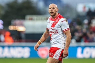 Hull KR 'dan Dean Hadley, Betfred Süper Lig Yarı Finali 2 maçında Hull KR, Sewell Group Craven Park' ta St Helens 'e karşı, Kingston üzerine Hull, İngiltere, 3 Ekim 2025
