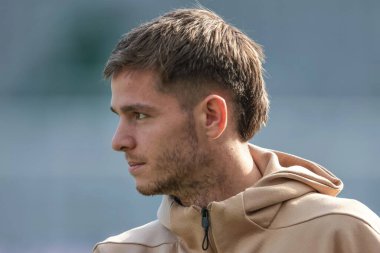 Nottingham Ormanı 'ndan James McAtee, Premier League maçı sırasında St.James' s Park, Newcastle, İngiltere 'de oynanan Newcastle United - Nottingham Forest maçına geldi.