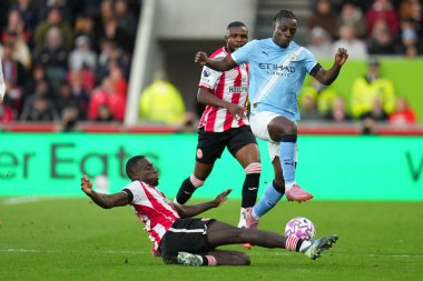 Premier Lig maçı sırasında Brentford Manchester City 'ye karşı Gtech Community Stadyumu, Londra, 5 Ekim 2025